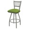 Holland Bar Stool Co 30" Swivel Bar Stool, Nickel Finish, Canter Green Seat X810 - alternate 1